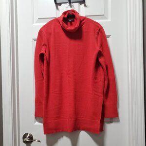 Ann Taylor Red Turtleneck Sweater | Medium